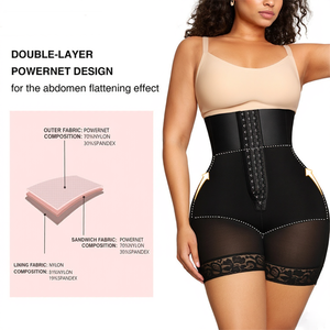 Faja Colombiana Posquirúrgica de Oferta con Entrenador de Cintura y Moldeador de Cuerpo OEM de Cintura Alta y Realce de Glúteos para Mujer - Product Image 5