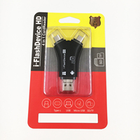 Lector de tarjetas de memoria multiinterfaz 4 en 1 tipo C USB 3,0 lector de tarjetas SD OTG Micro TF lector de tarjetas para teléfono tableta portátil
