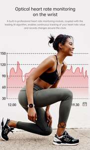 <span class=keywords><strong>Montre</strong></span> connectée pour femmes : écran 1,19'', surveillance de la fréquence cardiaque et de l'oxygène, étanche IP68, longue autonomie de la batterie, fitness et élégance quotidienne - Product Image 5