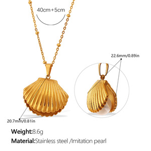 Conjunto de Collar y Pendientes con Baño de Oro, Estilo Bohemia, Joyería para Mujer, Pendientes de Aro con Colgante de Moda - Product Image 3