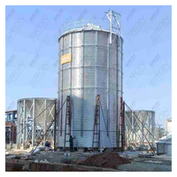 Precio de Fábrica SRON SILO Silo de Acero Galvanizado para Granos / Tanque de Almacenamiento de Alimentos con Capacidad de 50 Toneladas a 15000 Toneladas para Monitoreo PLC 25-40
