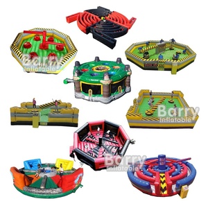 ホットチームビルディングスイーパーインタラクティブゲームワイプアウトエリミネーター有毒メルトダウンインフレータブルワイプアウトインフレータブル障害物コース - Product Image 6
