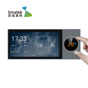 Kit de Panel de Control de hogar inteligente Smatek de 6 pulgadas Panel táctil de Material de PC para 100 + para dispositivos Tuya <span class=keywords><strong>Smart</strong></span> Life App 10A Control de iluminación - Product Image 1