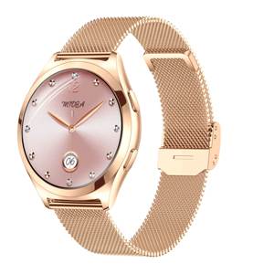 นาฬิกาสมาร์ทวอทช์แฟชั่น Y35 รูปทรงกลม ฟังก์ชั่นติดตามการออกกำลังกายหลากหลายประเภท กันน้ำระดับ IP68 หน้าจอ TFT <span class=keywords><strong>พ</strong></span>ร้อมบลูทูธ  <span class=keywords><strong>พ</strong></span>ร้อมเข็มทิศ สายสแตนเลส สำหรับผู้หญิง - Product Image 1