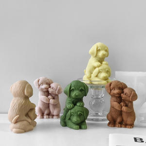 Custor لابرادور الكلب قالب سيليكون ديي التراص جرو الروائح شمعة الجص زخرفة المواد الكاشطة - Product Image 4