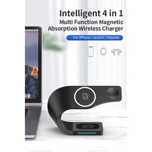 Base de Carga Inalámbrica Rápida de 15W, Estación de Carga 3 en 1 con Tecnología Magnética para Reloj Inteligente, Auriculares y iPhone - Product Image 5