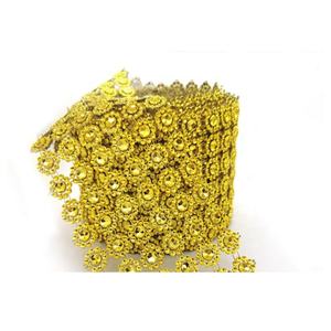 Accessoires <span class=keywords><strong>de</strong></span> mode multicolores DIY, garniture en cristal, strass, rouleau <span class=keywords><strong>de</strong></span> maille, tournesol, pour vêtements ethniques - Product Image 1