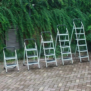 EN131 chứng nhận 5-cấp nhôm thép có thể gập lại hộ gia đình bước thang với thiết kế công nghiệp và tay vịn phong cách hiện đại - Product Image 2