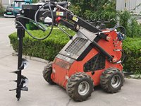 Foreuse hydraulique pour mini-chargeuse, accessoire de forage de trous de poteaux, fixation rapide universelle, couple élevé, dents en carbure, roulement de pompe