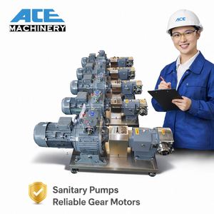 Double Tri-Lobe Sanitary Food Grade Helical High Pressure Temperature Gear Screw Pump With Heat Jacket and Electric Motor - Product Image 5