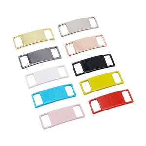 Boucle de lacet personnalisée en métal gravé avec logo coloré, étiquette vierge colorée, accessoires de verrouillage pour lacets de chaussures - Product Image 4