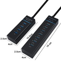 Splitter Multi USB 3.0 Splitter Adaptateur secteur USB2.0 Multiple Expander 7 Port 4 Port USB Hub pour Pc Ordinateur Portable Accessoires