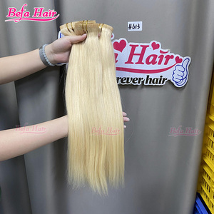 613 cheveux humains miel blond pu clip dans l'extension de cheveux clip sans couture ins extension de cheveux invisible - Product Image 3