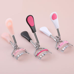 2025 rizadores de pestañas Rosas y dorados de alta calidad Bling verde/blanco/púrpura rizador de pestañas parcial logotipo personalizado Kit de rizador de pestañas - Product Image 4