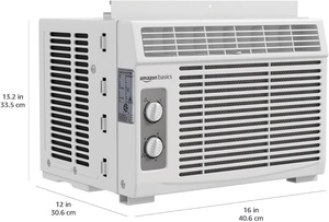 Climatiseur de fenêtre compact 5000 BTU, 150 pi², blanc, avec commandes mécaniques intuitives et ajustables, moteur AC - Product Image 4