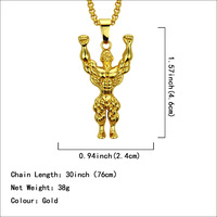 Colliers de sport en alliage, bijoux de gym personnalisés, série fitness, haltères, pendentif musculaire pour homme