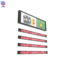 Layar Monitor LCD Ultra-Lebar 37 Inci untuk Tampilan Digital di Tepi Rak, Layar Iklan untuk Toko Ritel