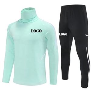Chándal <span class=keywords><strong>de</strong></span> fútbol para niños <span class=keywords><strong>de</strong></span> cuello alto barato, traje <span class=keywords><strong>de</strong></span> fútbol para hombre, trajes <span class=keywords><strong>de</strong></span> entrenamiento <span class=keywords><strong>de</strong></span> fútbol <span class=keywords><strong>de</strong></span> manga larga, conjuntos <span class=keywords><strong>de</strong></span> sudadera y pantalones azul oscuro - Product Image 3