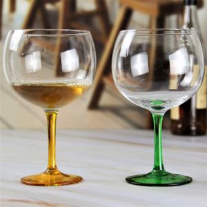 Wholesale Custom Hand Blown 690 ml Colored Stem Goblet Wine <strong>Glasses</strong> <strong>Gin</strong> <strong>Glass</strong> <strong>Gift</strong> <strong>Set</strong> - Product Image 2
