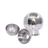 Bola de Limpieza Giratoria de 360 Grados de Acero Inoxidable de Grado Sanitario con Boquilla de Aguja de Rosca Interna