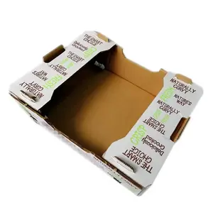 Custom Banana Boxes Mango Carton Cardboard Fruits Packaging Supplier For Strawberry Pineapples Vegetables Box