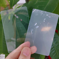 Carte PVC Transparente Personnalisée pour ID, Imprimée ou Vierge, Disponible Claire