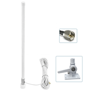 700-2700MHz Outdoor Omni Fiberglass Antenna 6-10dBi High Gain Marine Boat Antenna with ABS Base Mount - Product Image 1