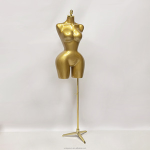 Maniquíes femeninos con curvas de fábrica, forma de Torso de medio cuerpo <span class=keywords><strong>para</strong></span> mujer con busto de caderas grandes, soporte de forma de vestido de niña brasileña <span class=keywords><strong>para</strong></span> escaparate - Product Image 4