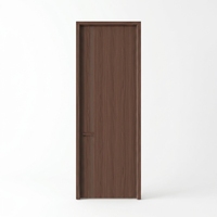 Porte intérieure en bois écologique minimaliste moderne en HDF mélaminé sans formaldéhyde pour chambre à coucher
