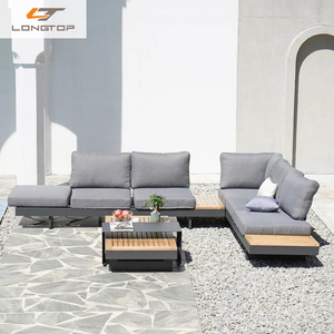 Jardín al aire libre sofá seccional sofá de aluminio conjunto de muebles modernos de lujo al aire libre sofá conjunto - Product Image 3