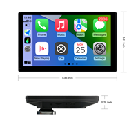 CARABC 9 pouces sans fil Android Auto apple Carpaly 9 pouces écran universel Portable voiture Dashcam Radio stéréo lecteur Dvd