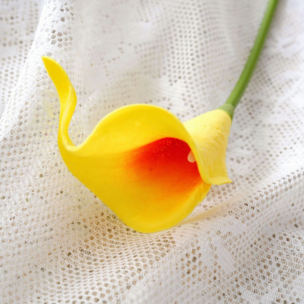 Corazón naranja amarillo