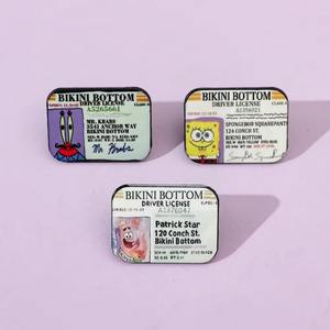 Wholesale XZ3321 New Designs Unisex Enamelled Metal <b>Brooch</b> <b>Pins</b> TV & Movie Character Anime DIY Clothing Decorations - Product Image 2