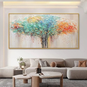 Peinture à l'huile minimaliste texturée faite à la main sur toile, art mural pour petite pièce, entrée, couloir, décoration - Product Image 6