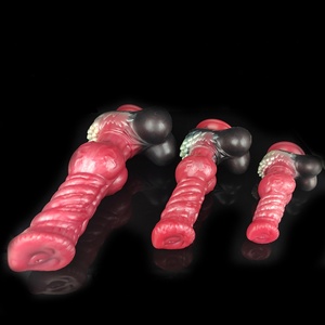 Giant Knot Dog Dildo Silicone Artificial Wolf Penis With Sucker Oversized Dick Anal Plug Sex <b>Toys</b> <b>for</b> Women and <b>Men</b> - Product Image 3