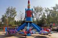 Manèges pour enfants personnalisés : Avions rotatifs d'extérieur pour fêtes foraines, à commande manuelle