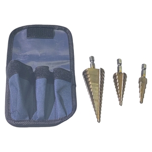 Broca escalonada de cobalto HSS de alta calidad con vástago de tres planas y estrías rectas, de titanio, para perforación de metales - Product Image 4