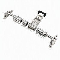 Kit de Verrouillage à Barre pour Porte Arrière de Conteneur Réfrigéré, Prix Usine, Tige de Verrouillage à Clé en Acier Inoxydable 304 pour Tube de 27mm, Robuste