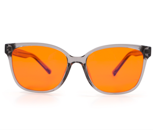 Männer Frauen Schlaflos igkeit Nacht Verwenden Sie transparente graue Orange Bernstein Tönung Anti Blaulicht Blocking Filter Computer Brille - Product Image 3