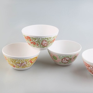 Bol à riz en mélamine durable de 6 pouces, motif dessin animé coloré, pour la cuisine - Product Image 4