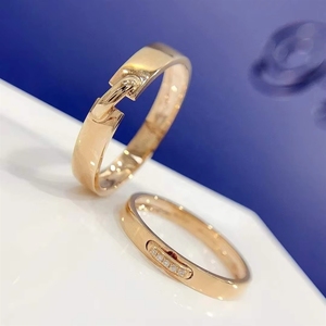 Xinfly Original 18K Real <b>Gold</b> Natural <b>Ring</b> Fashionable Wedding <b>Set</b> for Couples - Product Image 3