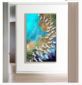Pittura decorativa a inchiostro ecologica stampata UV su tela personalizzata animale popolare di arte della parete di casa - Product Image 5
