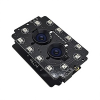 Módulo de Cámara Binocular con Reconocimiento Facial ZYKD de 2MP, Visión Nocturna Infrarroja de 850nm, USB, Detección de Vida Real, Micrófono Integrado