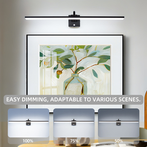 โคมไฟติดผนัง LED สไตล์นอร์ดิกคุณภาพสูง ขนาดเล็ก อลูมิเนียม กันน้ำ IP44 ควบคุมด้วยระบบสัมผัส 6W สำหรับใช้ในห้องน้ำ สีดำ - Product Image 5