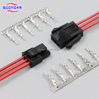 أسلاك إلكترونية SCONDAR SCT3001 بموصلات نحاسية مطلية بالقصدير 4 و6 أسنان، غلاف سيليكون، 250 فولت