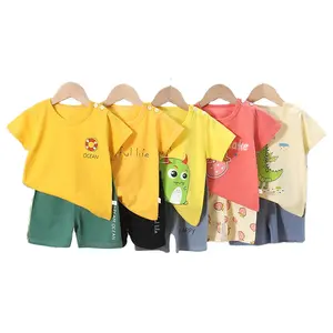 Wholesale Baby Short Sleeves Pure Cotton Sets The New Style Baby Colorful Clothes For Girls And Boys