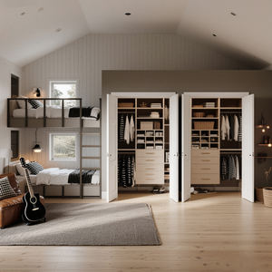 Armoire de chambre à coucher écologique personnalisée BALOM, armoire en bois pour enfants, placard pour bébé, armoire pour fille et garçon - Product Image 3