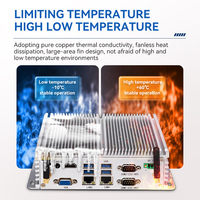 Boîte industrielle GW100 Pc I5 5005U Win 11 9-36V Wide Voltage Fanless Entièrement anti-poussière AI Edge Computer I5 I7 Embedded Mini Pc