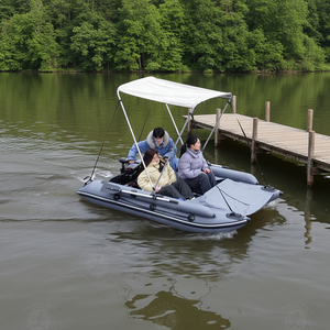 Nuevo Diseño, Bote Inflable <span class=keywords><strong>de</strong></span> PVC para <span class=keywords><strong>Pesca</strong></span>, Pequeño, Plegable, con Sombrilla - Product Image 2