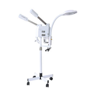 Nouvelle technologie 3 en 1 : Appareil de soin du visage professionnel avec lampe loupe, vapeur ionique nano chaude et froide pour un nettoyage en profondeur, idéal pour salon et spa - Product Image 1